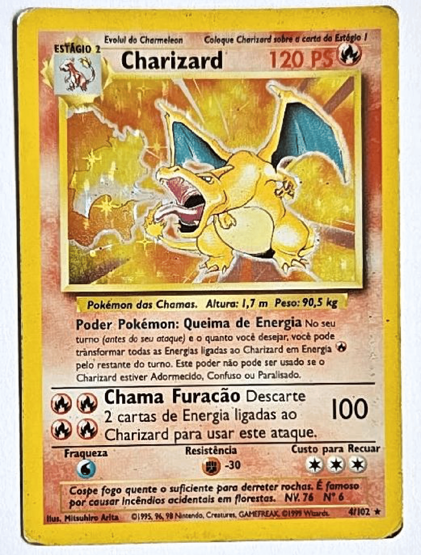 その他 Charizard 4/102 Base Set 1st Edition Charizard 4/102 Pokémon Base Set - Português Brasil