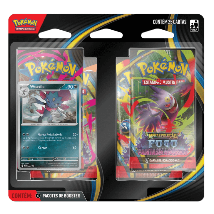 blister quadruplo fogo fantasmagorico weavile