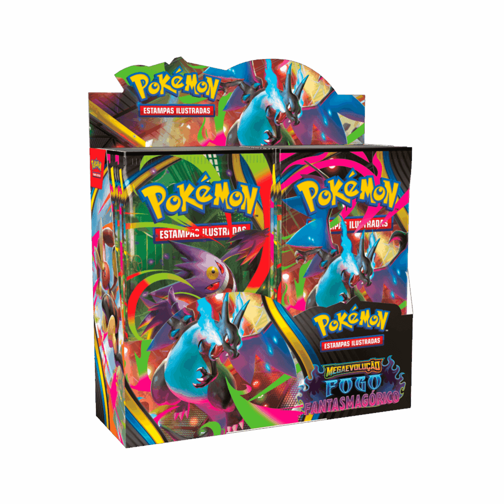 caixa booster fogo fantasmagorico pokemon tcg