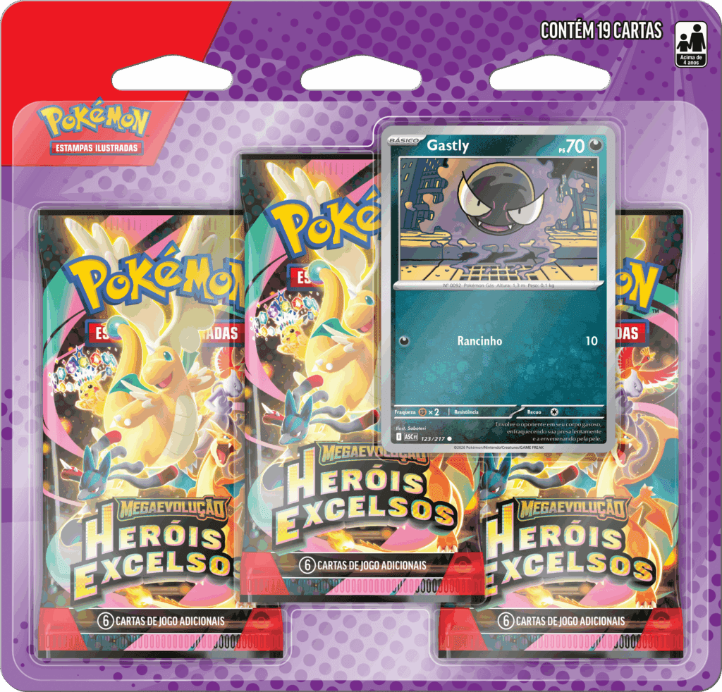 Pokemon TCG Mega Evolucao blister triplo