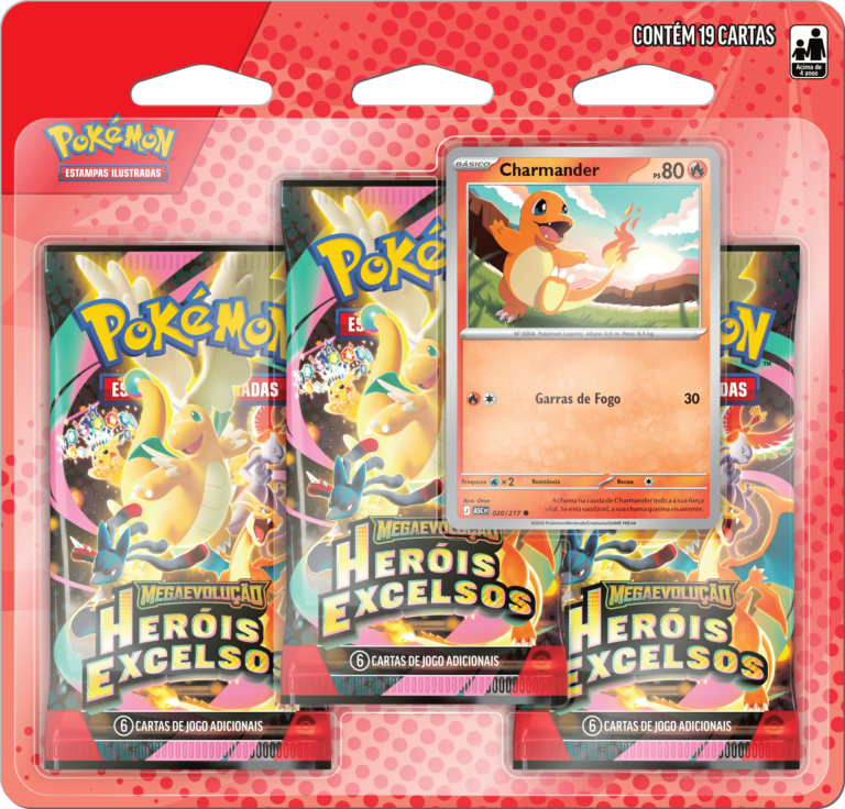 blister triplo herois excelsos charmander