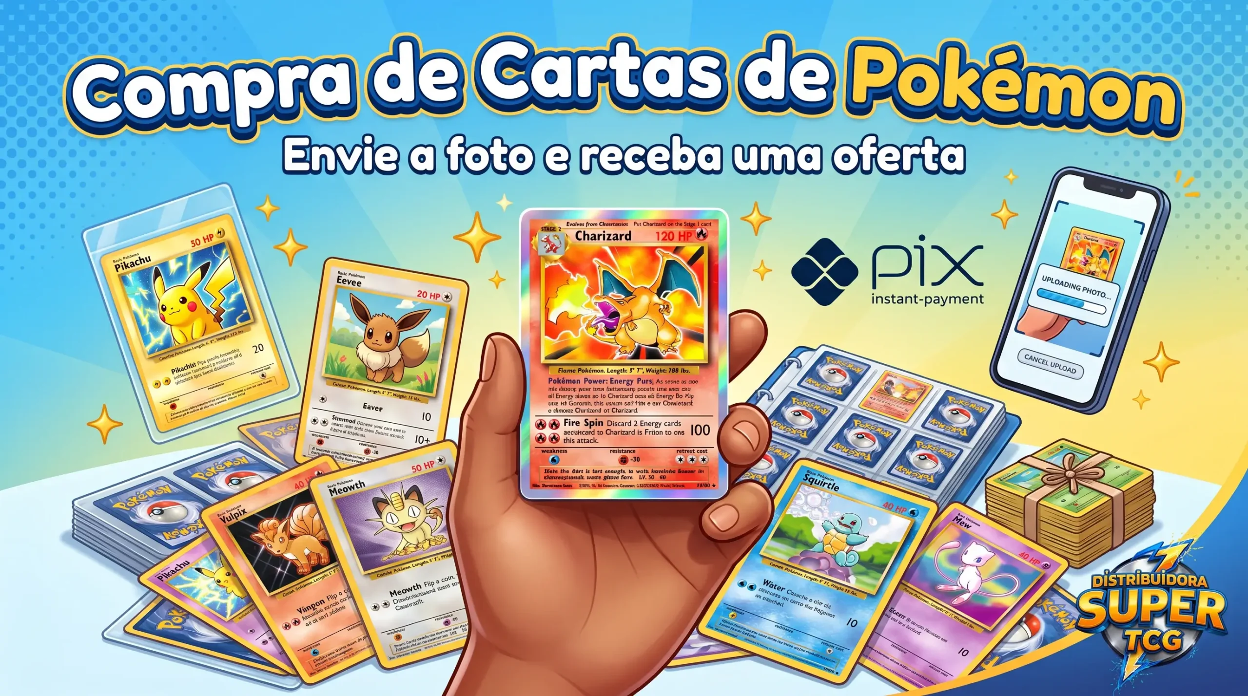 Transforme suas cartas em Pix — Distribuidora Super TCG