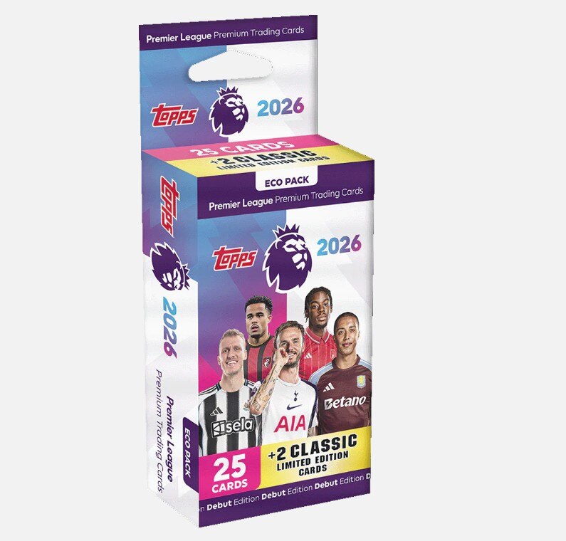 Topps: Premier League Cards - PREMIER LEAGUE - 25/26 - Eco Pack - 27 Cards