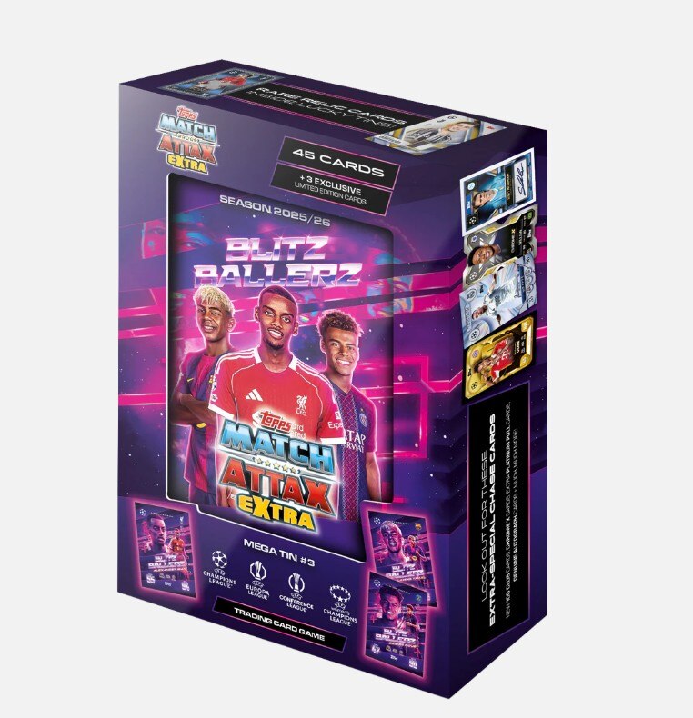 Topps: Match Attax Extra - UEFA - UCC - 2026 - Mega Lata Blitzballerz